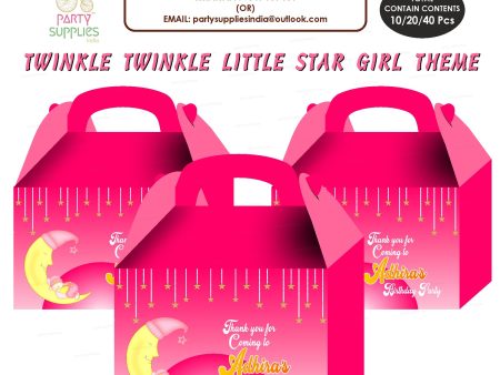 Twinkle Twinkle Little Star Girl Theme Goodie Return Gift Boxes Sale