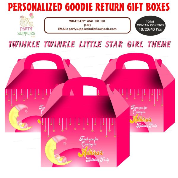 Twinkle Twinkle Little Star Girl Theme Goodie Return Gift Boxes Sale