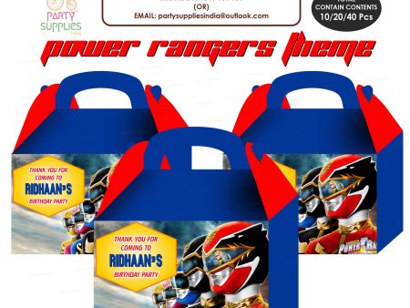 Power Rangers Theme Goodie Return Gift Boxes on Sale