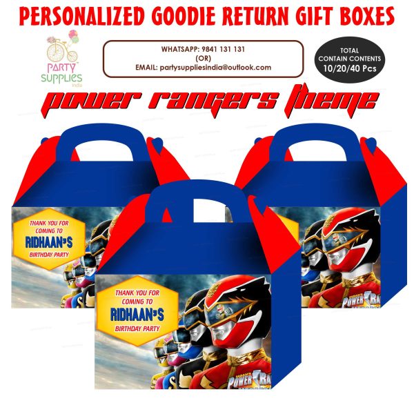 Power Rangers Theme Goodie Return Gift Boxes on Sale