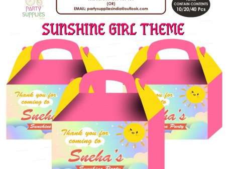 Sunshine Girl Theme Goodie Return Gift Boxes Online