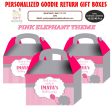 Pink Elephant Theme Goodie Return Gift Boxes Cheap