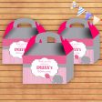 Pink Elephant Theme Goodie Return Gift Boxes Cheap