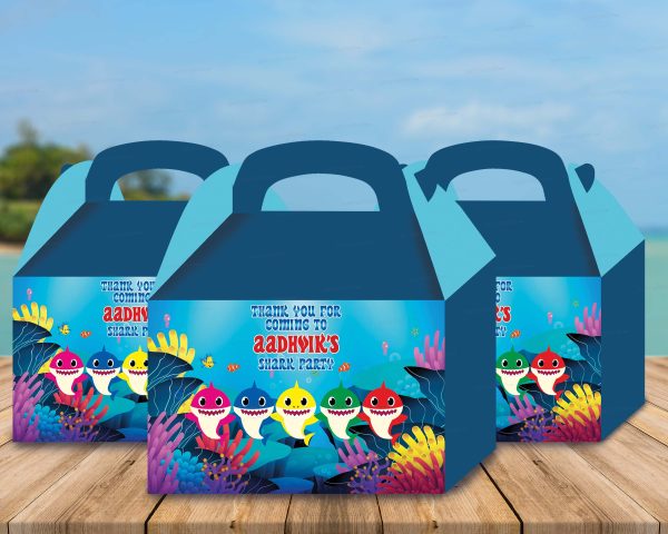 Shark Theme Goodie Return Gift Boxes For Discount